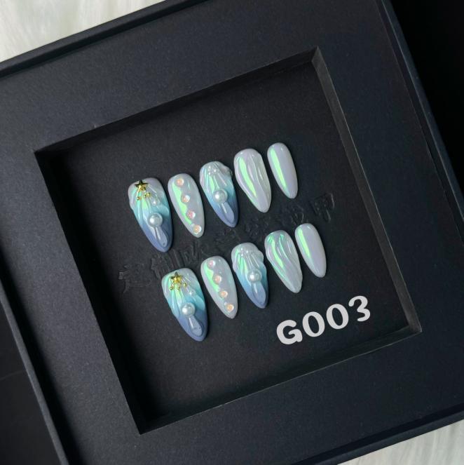 Handmade press on nail G003