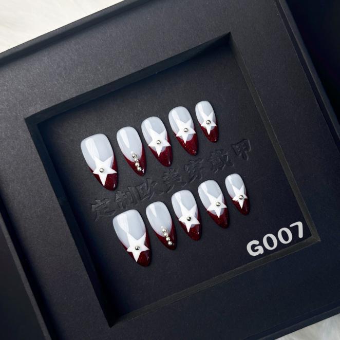 Handmade press on nail G007
