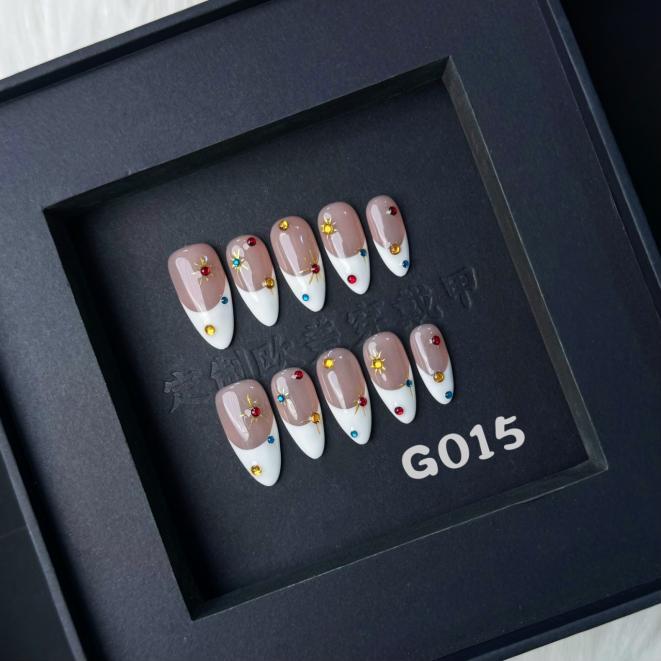 Handmade press on nail G015
