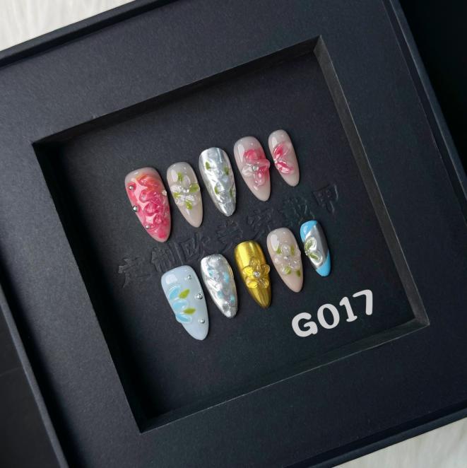 Handmade press on nail G017