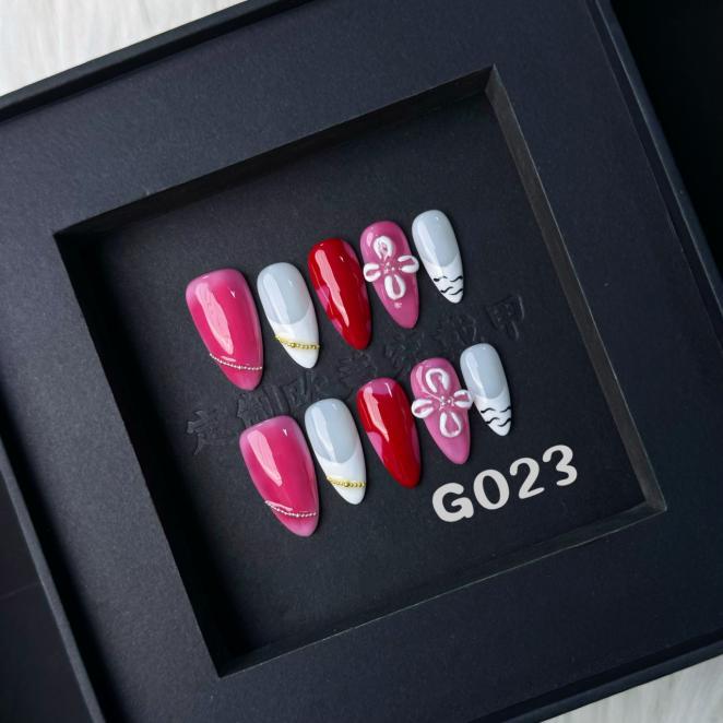 Handmade press on nail G023