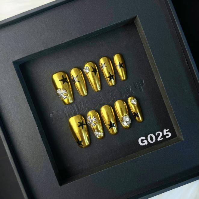 Handmade press on nail G025
