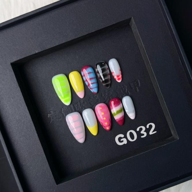 Handmade press on nail G032