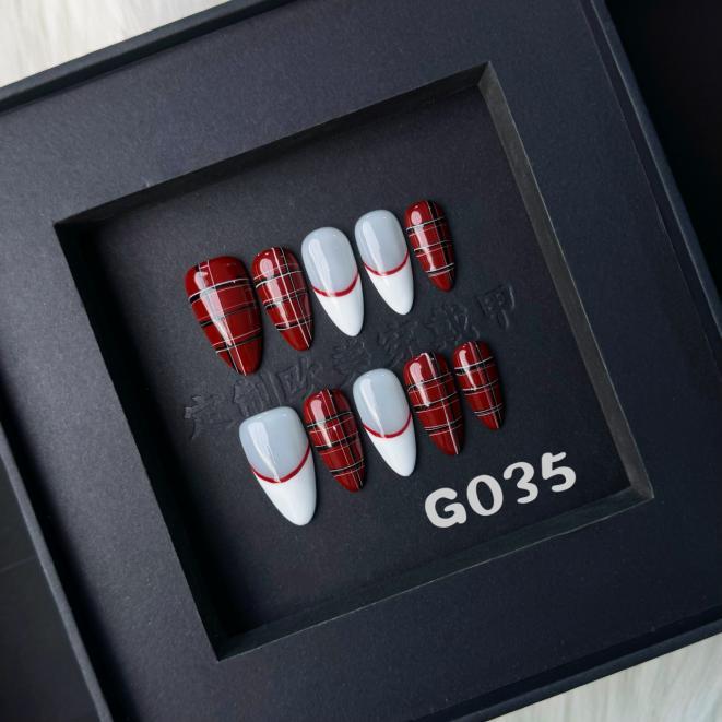 Handmade press on nail G035