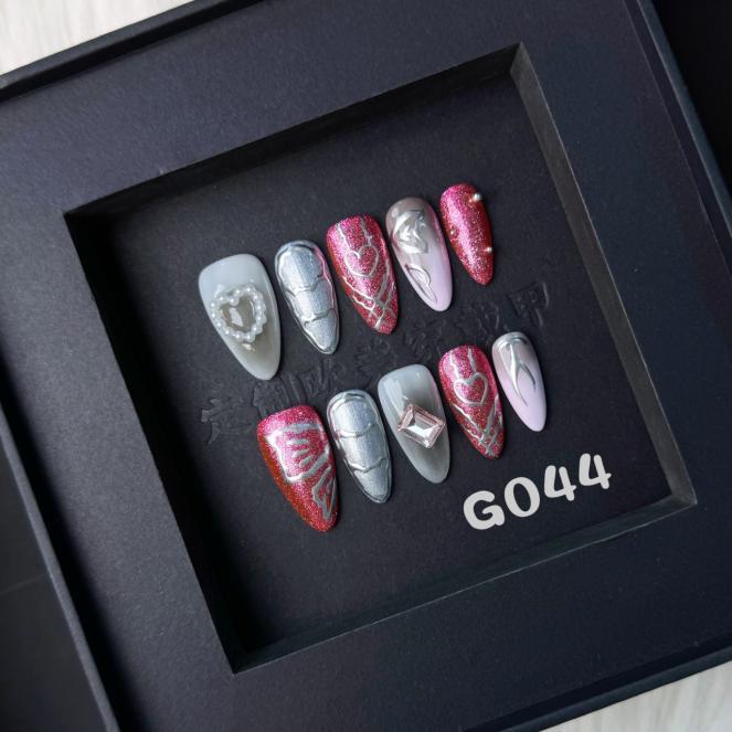Handmade press on nail G044