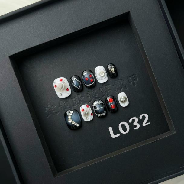 Handmade press on nail L032