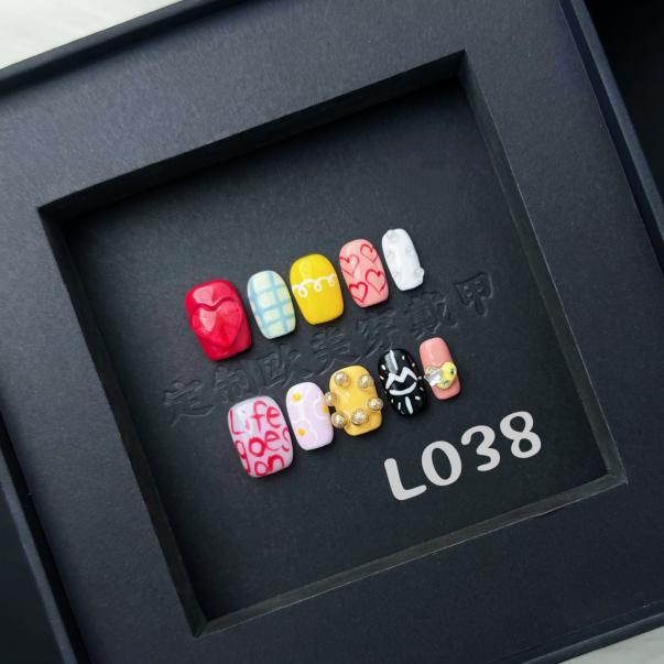 Handmade press on nail L038