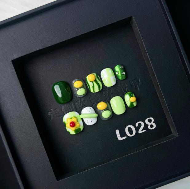 Handmade press on nail L028