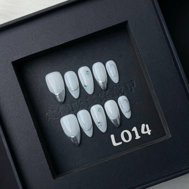 Handmade press on nail L014