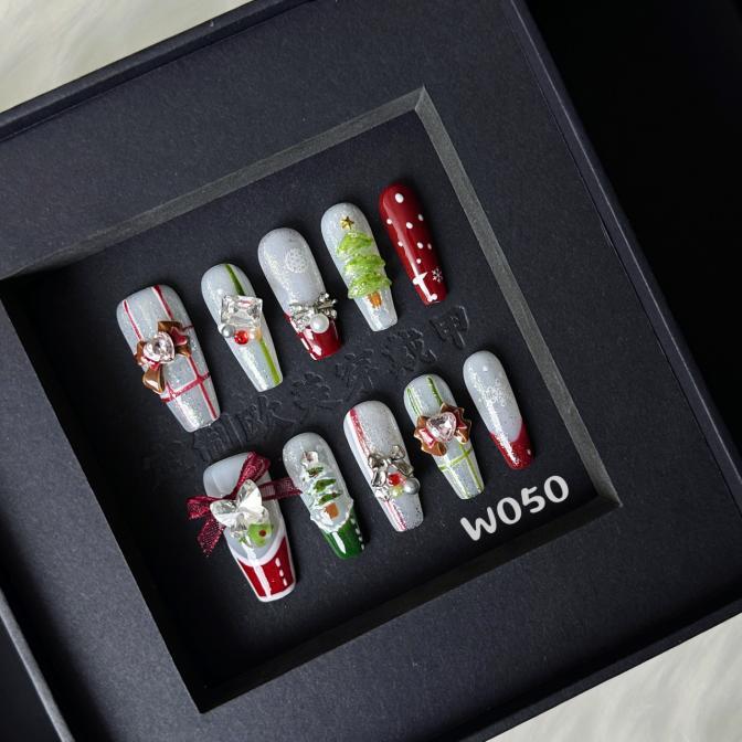 Handmade press on nail W050